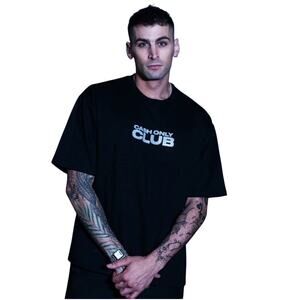 CASH ONLY BLACK CREWNECK MEN'S SHORT SLEEVE SIZE LARGE